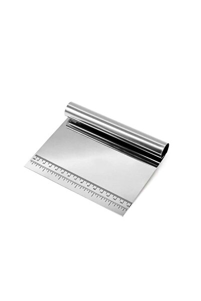 Generic SYOSI Food Scrappers, Pastry Cutter Stainless Steel Dough Scraper/Bench Scraper/Cake Scraper, Multi