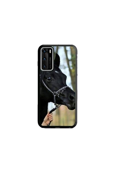 Atlas Husa personalizata Huawei P40 Pro, Black Horse, multicolor, S1D1M0019