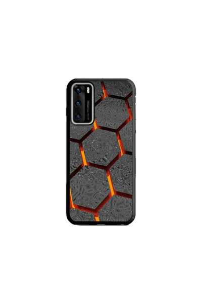 Atlas Husa personalizata Huawei P40 Pro, Lava Hex, multicolor, S1D1M0265