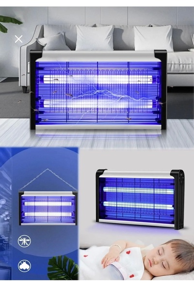 ATLT ELEKTİRİKLİ LED SİVRİSİNEK SİNEK BÖCEK YOK EDİCİ HEM GECE LAMBASI HEM HA...