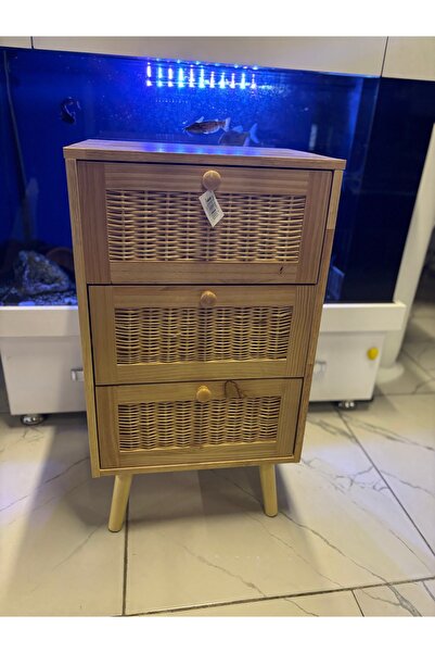 Masal Home Rattan 3’lü çekmeceli organizer