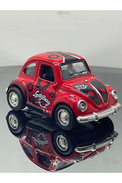 SCOWETTO لعبة سيارة معدنية مقاس 8 سم موديل كلاسيك باللون الأحمر