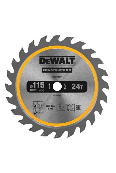 Dewalt - Lamă de ferăstrău circular pentru lemn 115x9.5x1.5mm, 24 dinți [DT20...