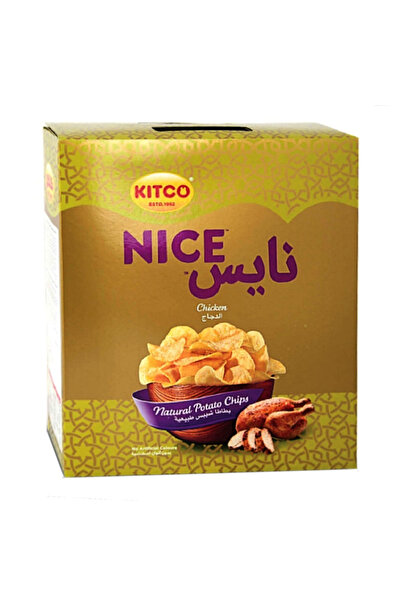 Kitco رقائق البطاطس دوبلكس بنكهة الدجاج المشوي 21 جرام، عبوة من 12 قطعة