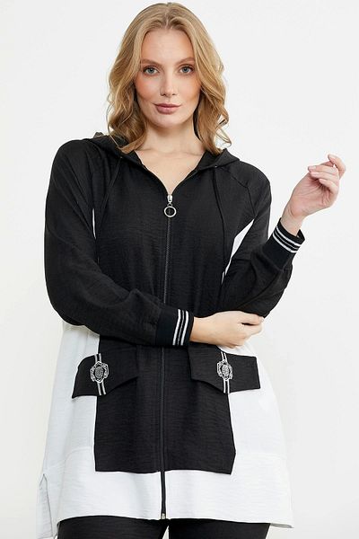 Sementa 76448 Linen Look Hooded Tunic Set