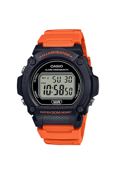 Casio Mens Watch W-219H-4AVEF, Quartz, 47mm, 5ATM
