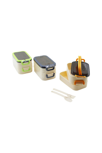 PERİBOİA Two-tiered nutrition box