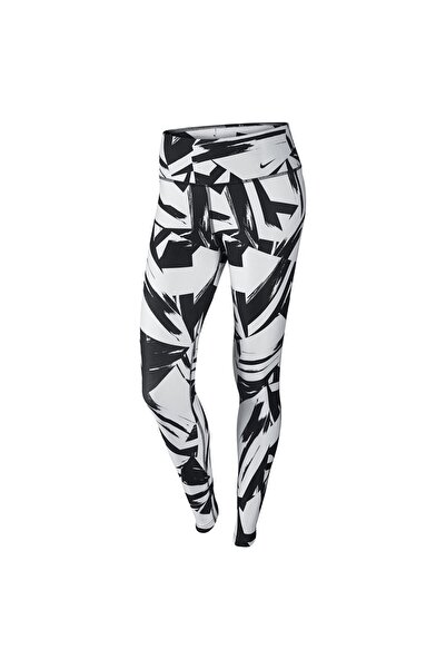 Nike Women's Leggings, White with Print, Size L