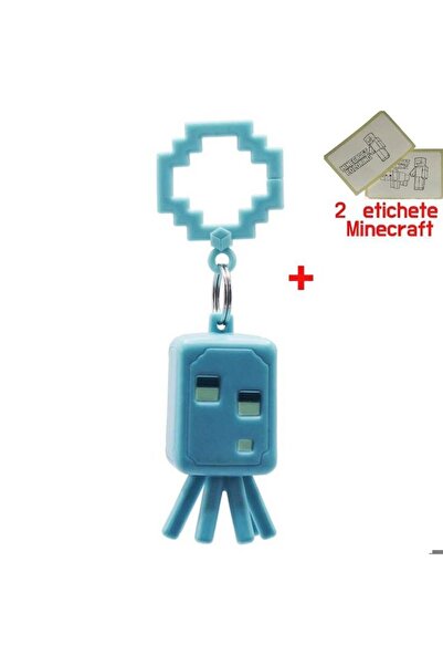 MINECRAFT Figurina 3D, cu Breloc si 2 stickere, V6, 6cm