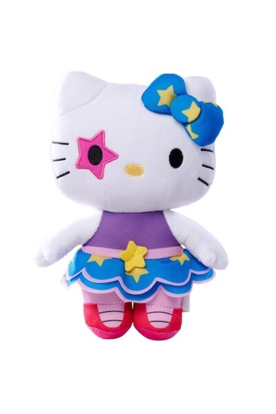 Hello Kitty Jucarie de plus, Hello Kitty cu Fundita Albastra, 20cm