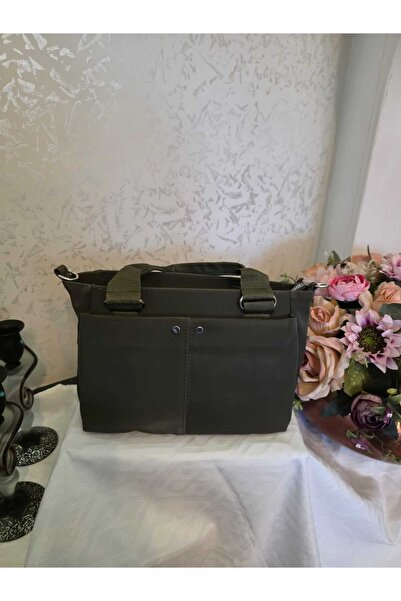 pearnight Geantă de umăr pentru femei din material satinat cu mai multe compa...