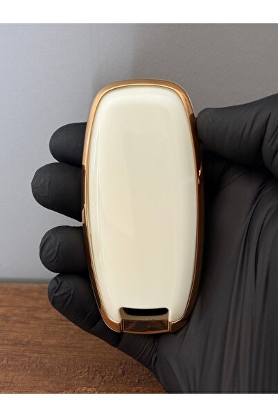 Mavi Keys Nissan Qashqai - X-Trail -Juke New Case 3 Butoane Husa de protectie pentru chei din silicon – Alb