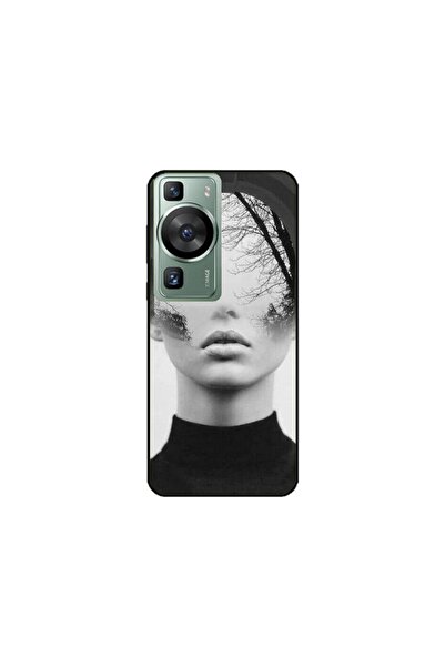 Atlas Husa personalizata si Folie de Silicon Huawei P60 Pro, Abstract Lady, m...