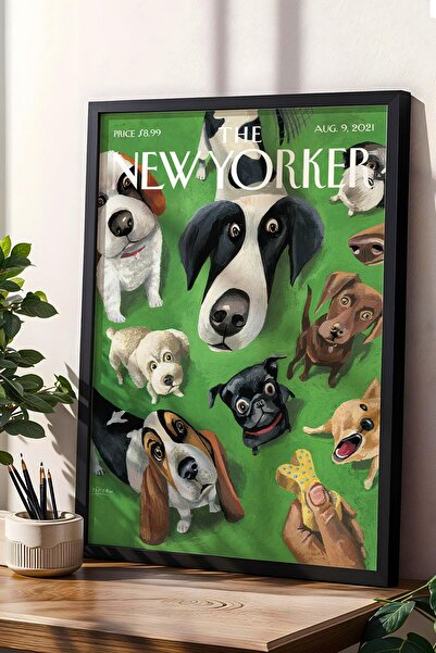 Saturn Pictură înrămată The New Yorker 9 august 2021 - Mark Ulkriksen Pictură...