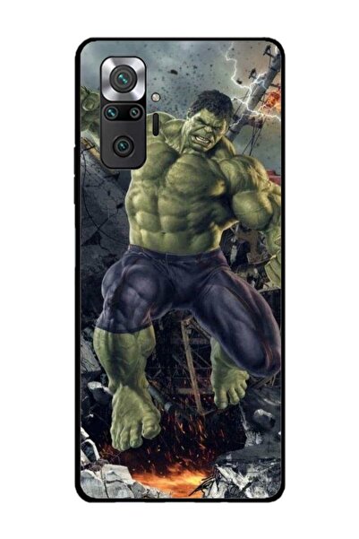 Atlas Husa personalizata si Folie de Silicon Xiaomi Redmi Note 10, Hulk #1, multicolor, S1D1M0099