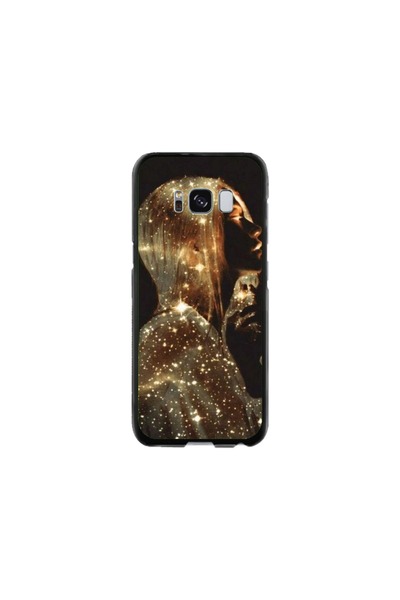 Atlas Husa personalizata si Folie de Silicon Samsung Galaxy S8 Plus, Golden G...