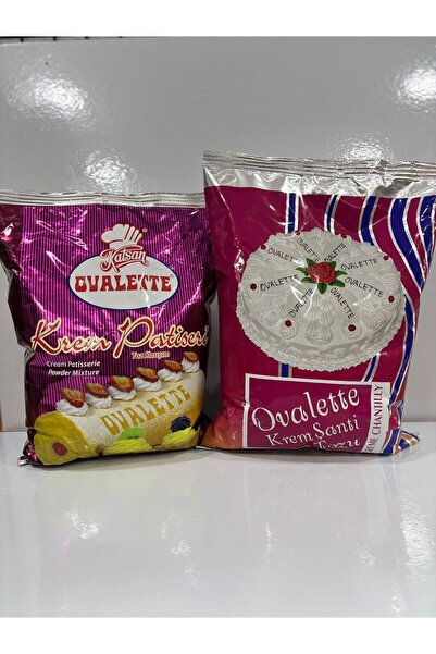 Katsan Ovalette OVALETTE 2'li SET TOZ 1 KG KREM ŞANTİ + 1 KG TOZ PASTACI KREMASI