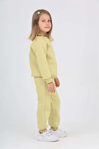 Toontoy Girl's Creative Embroidered Tracksuit Set