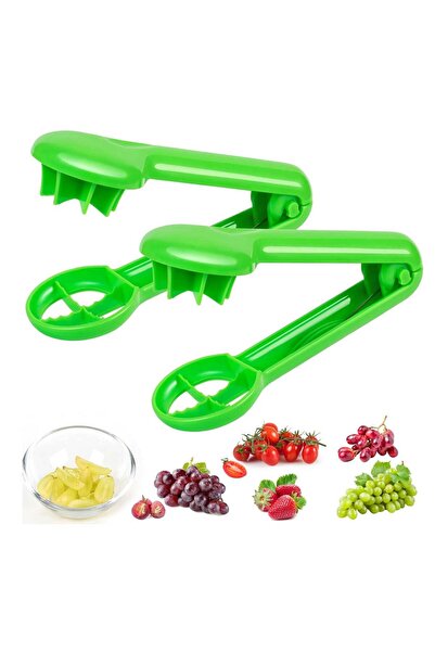Generic SYOSI 2 Pcs Grape Cutter, Grape Slicer for Toddlers, Tomato Cherry Strawberry Cutter, Quarter Slice