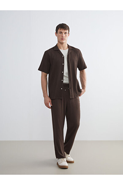 LC Waikiki Standard Pattern Linen Blended Men's Trousers