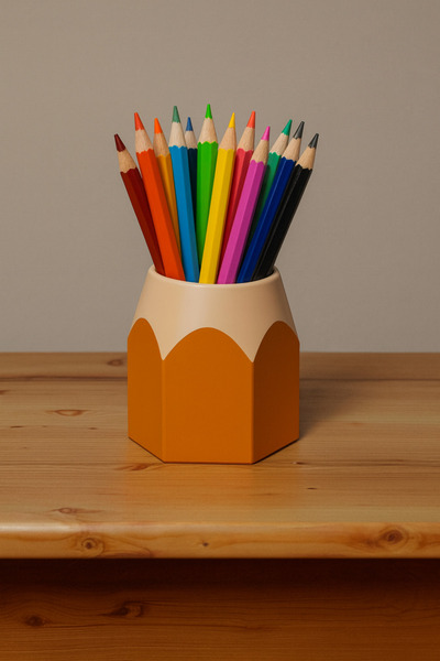 krh 3d print Pencil Case – Colored Pencil Design, Desktop Organizer, 3D Printing