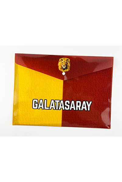 BAK GEL AL Galatasaray Lisanslı Çıtçıtlı Dosya A4 Evrak Klasörü Okul Ofis Kırtasiye Belge Düzenleyici