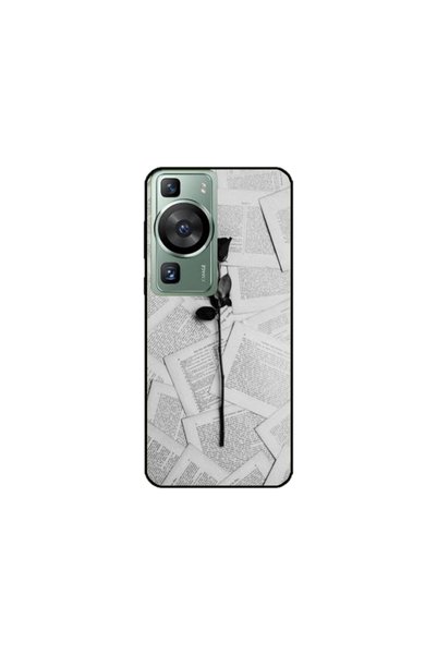 Atlas Προσωποποιημένη θήκη Huawei P60, Black Rose, πολύχρωμη, S1D1M0021