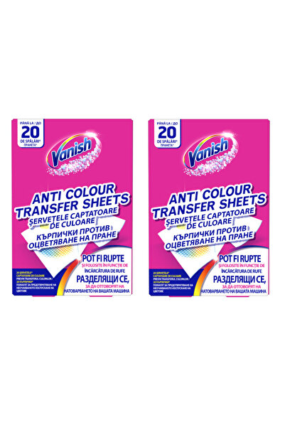 Vanish Servetele pentru rufe colorate anti transfer, 40 buc