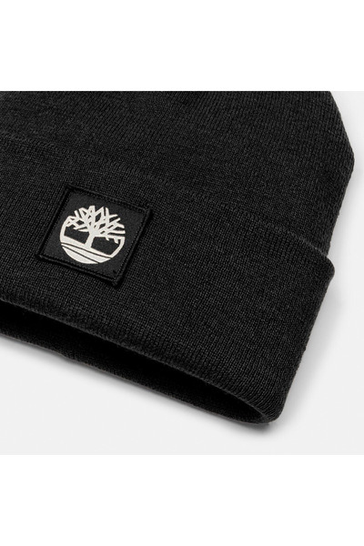 Timberland Ανδρικό μαύρο καπέλο Tonal Patch Beanie Tb0a65ja0011