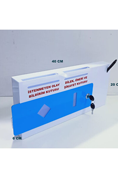 miraj reklam Rectangular Blue Idea and Wish Age Box