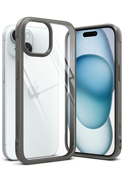 Ringke غطاء حماية لجهاز iPhone 15 | سلسلة Fusion Bold | رمادي