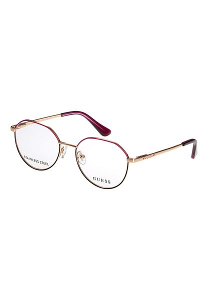 Guess GU9232 005 48 Women's Eyeglass Frames, Metal, Pink, 48 mm