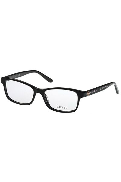 Guess Women's eyeglasses frames GU2874 001 51, Plastic, Black, 51 mm