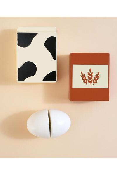 Fab N Funky Kids Activity Kitchen Set, Pretend Play, 3 Years+, 25 x 21 x 10 cm, White - 6 Pieces