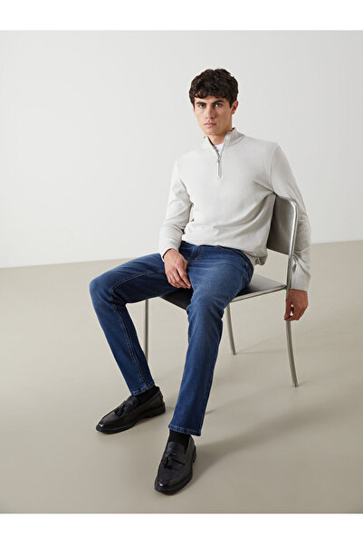 LC Waikiki بنطلون جينز رجالي من إنديجو 750 إس قصة ضيقة