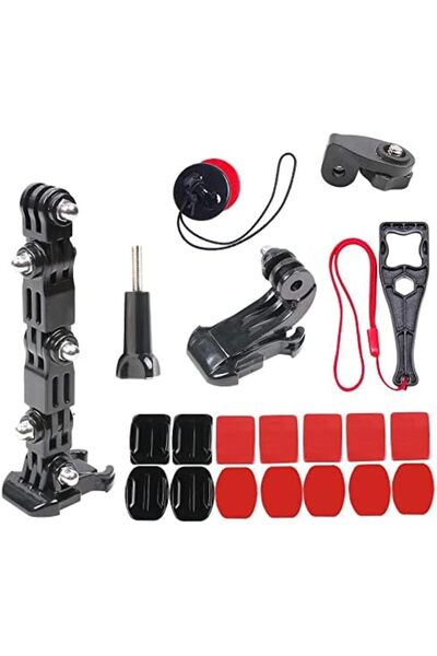 O Ozone طقم حامل ذقن خوذة الدراجة النارية لكاميرات GoPro Hero 13/12/11/10/9/8/7/6/5، وSJCAM، وYi