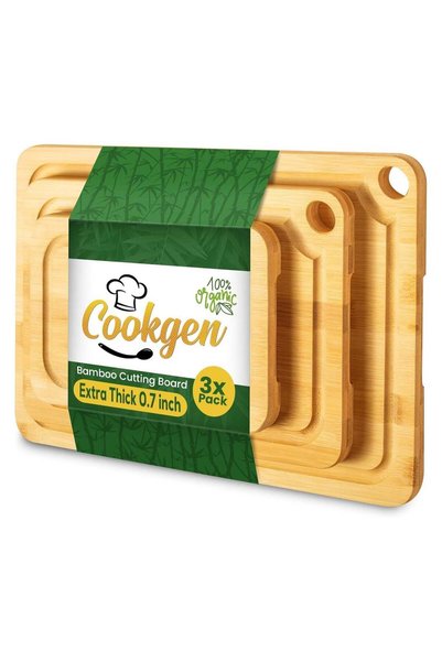 Generic Cutting Board Set – 3PCS (Small, Medium, Large) – Thick, Non-Slip Cho...