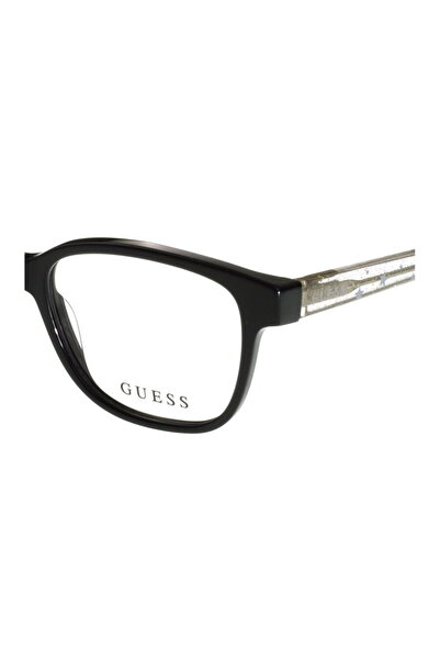 Guess GU9225 001 47 Women's Eyeglass Frames, Plastic, Black, 47 mm