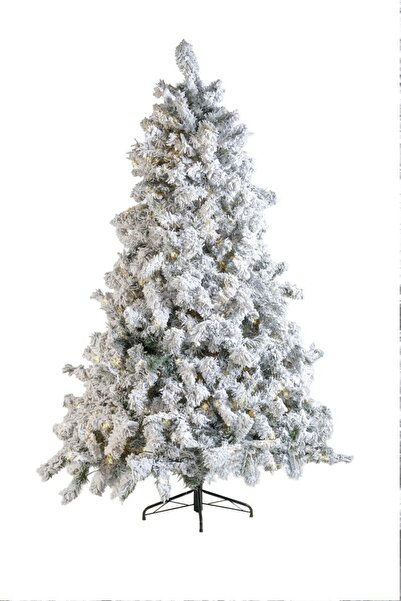 BeySüS Yılbaşı Çam Ağacı Yoğun Karlı Kendinden Işıklı Lüks Seri 210 cm 897 Dal Lumitella 425