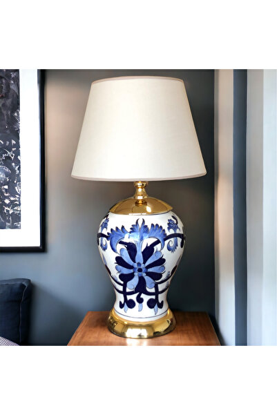 ECASATAL Shah Cube Blue Flower Lampshade