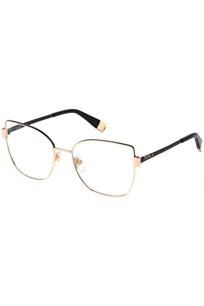 FURLA Σκελετοί γυαλιών οράσεως για γυναίκες VFU769 02AM, Μεταλλικοί, Χρυσοί, ...