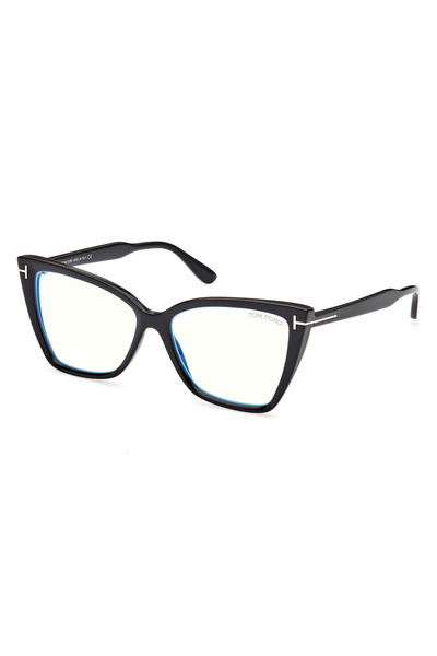 Tom Ford Women's Tom Ford FT5844B 001 Eyeglasses Frames, Plastic, Black, 55 mm