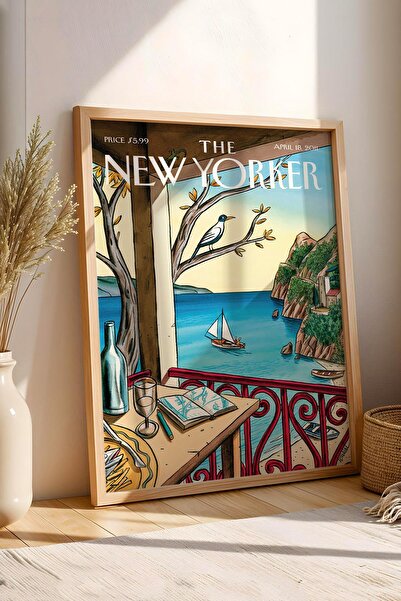 Saturn Pictură înrămată The New Yorker 18 aprilie 2011 - Maria Kalman Masă pe...