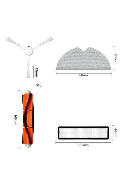 PAA-home Accessory set compatible with Dreame D9 D9 Max D9 Pro L10 L10 Pro vacuum cleaners