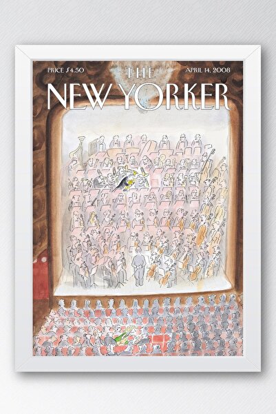 Saturn Pictură înrămată The New Yorker 14 aprilie 2008 - Toate împreună acum ...