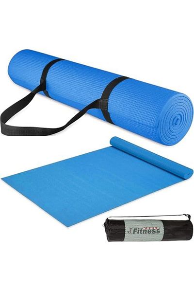 Fitness World Yoga Mat Double Layer Non Slip Yoga Mat Extra Thick High Density Tear Resistant Fitness Exercise Mat