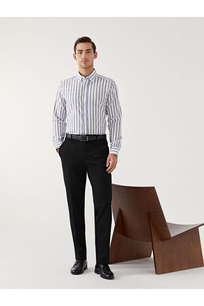 LC Waikiki Men's Black Standard Fit Trousers