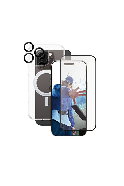 CARE by PanzerGlass® Caracteristică iPhone 16 Pro Max 3'lü Seramik Telefon Ko...