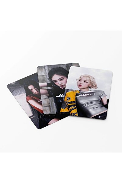 Kpop Dünyasi BLACKPINK '' Jump '' Çift Yön Baskılı Hologramlı Lazer/Lomo Card Seti