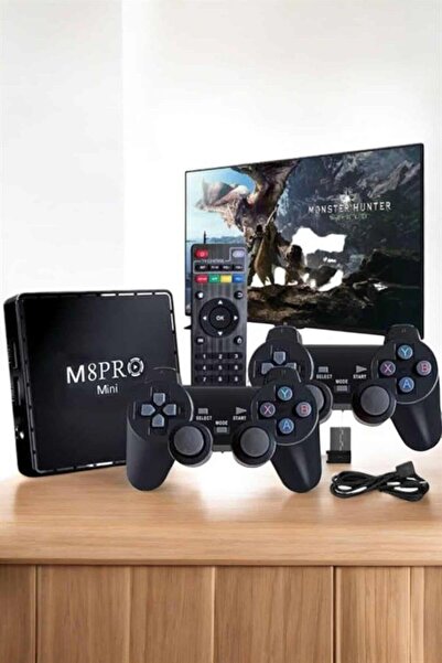 GRTC Tv Game Box Netflix Youtube Android Game Console with 1000 Games Remote Control